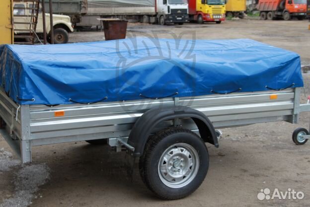 Прицеп 817702.022 с тентом 50 см. Надежное дышло