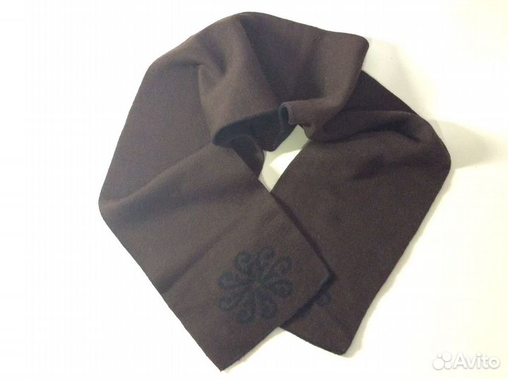 Двухцветный вязаный уютный шарф, арт 320