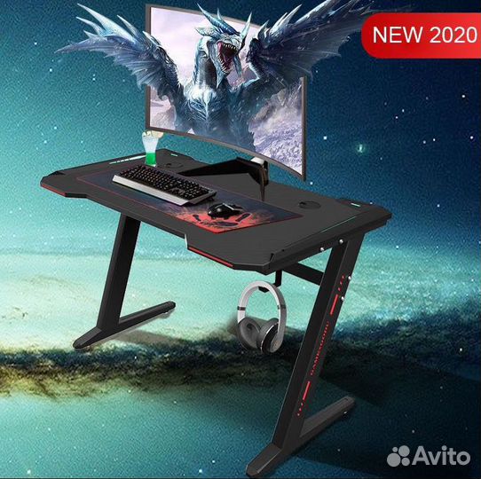 Компьютерный стол с подсветкой, новый