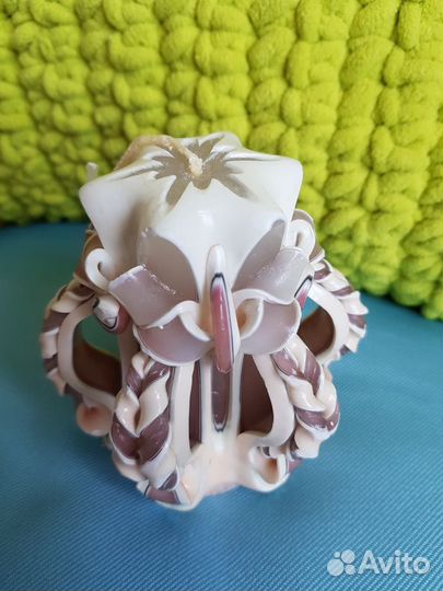 Подарочная свеча ручной работы,Чехия