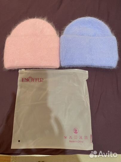 Шапки бини с широкими полями