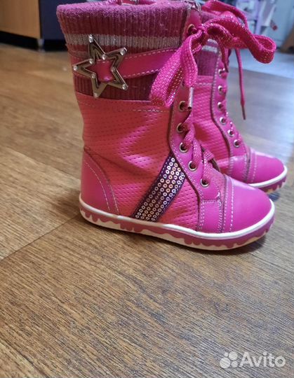 Ботинки демисезонные для девочки 24 размер