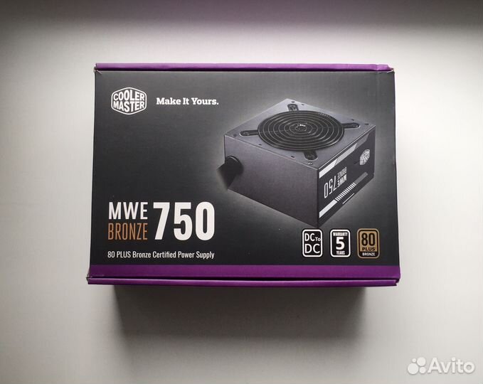 Блок питания Cooler master 750w, новый