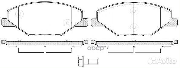 1553 00 колодки дисковые передние131,6х17,7х52,2