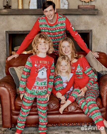 Новогодние пижамы, слипы, семейный family look