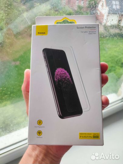 Защитное стекло Baseus (2 шт) на iPhone X XS 11Pro