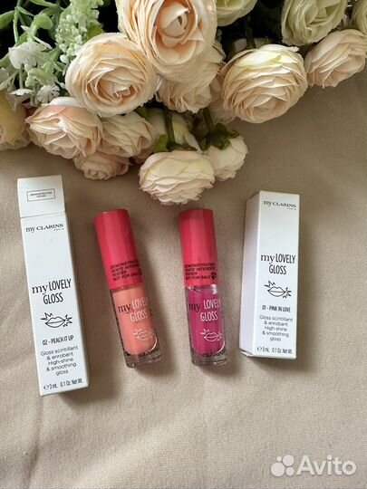 Clarins блеск для губ 01 02