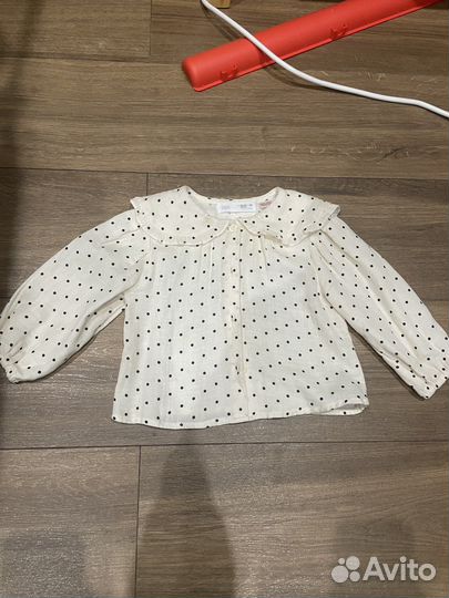 Рубашка zara для девочки 92