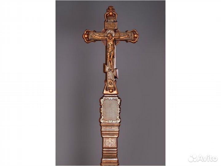 Крест надгробный литой