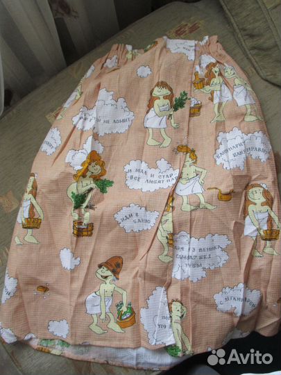 Новое банное полотенце на липучке