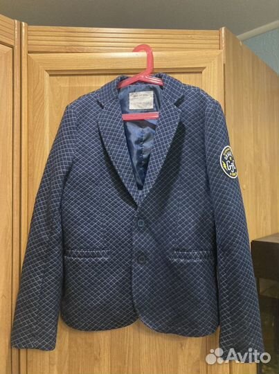 Пиджак школьный для мальчика 152 см