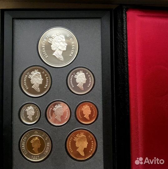 Канада набор монет 1997 серебро Proof редкий