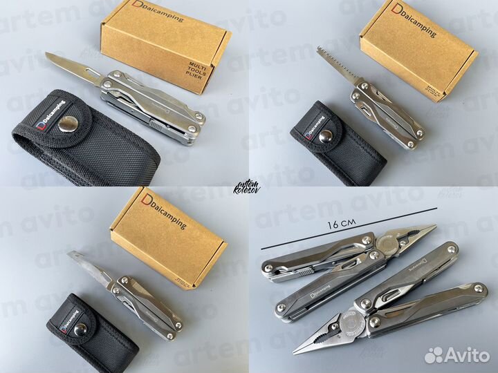 Мультитул Daicamping DL7 с титановой рукоятью