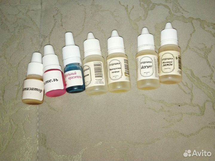 Ароматизаторы и красители для слаймов и мыла