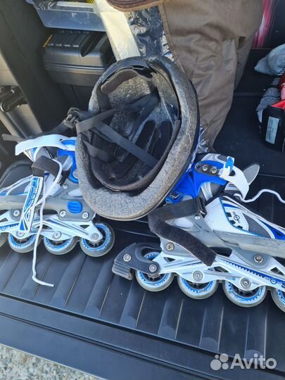 Детские ролики раздвижные и защита