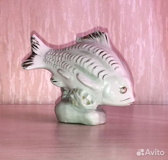 Статуэтка Рыба, фарфор, СССР, раритет