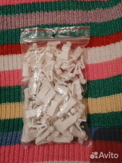 Прищепки для карниза со щелью посередине, новые