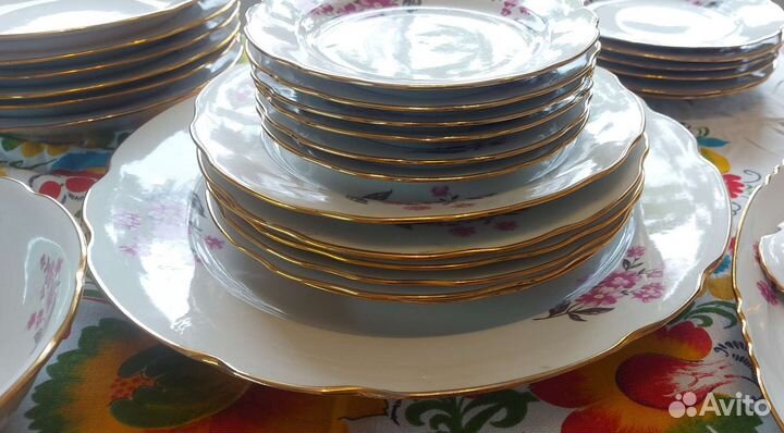 Набор столовой посуды Дулево, СССР