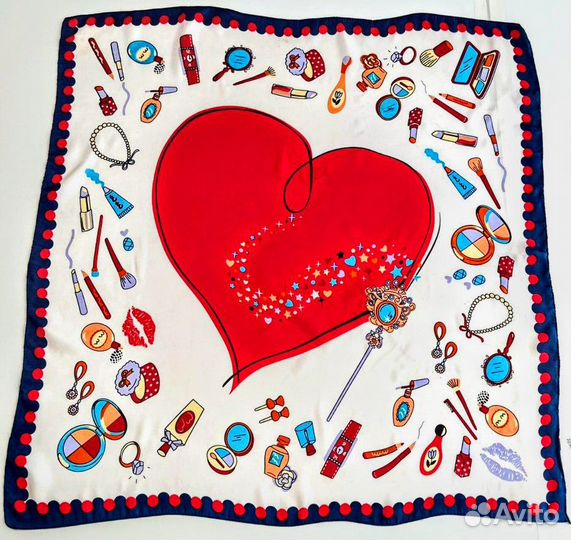 Платок винтажный шелковый. Италия