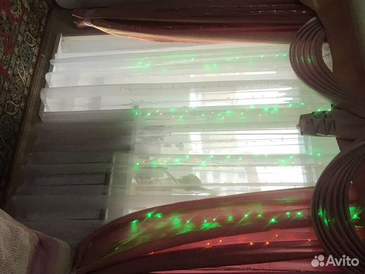 Розовый к-т: портьеры,ламбрекен,органза, покрывало