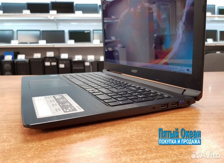 Ноутбук Acer 15, Pentium 4417U, DDR4 8Gb, SSD