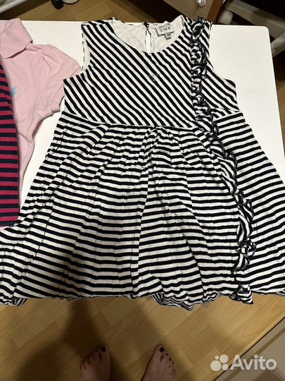 Мешок брендовой одежды на девочку 6-7 лет