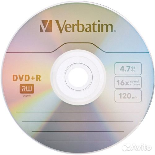Диски DVD+ R Verbation Новые 9 штук