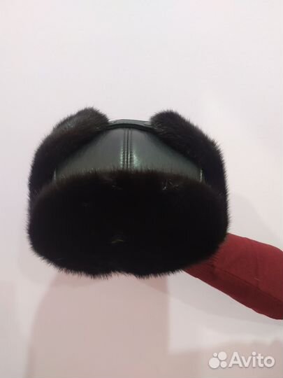 Норковая шапка ушанка