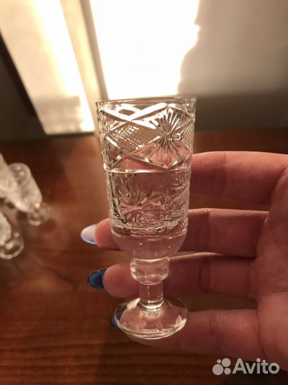 Хрустальные рюмки СССР 8 шт