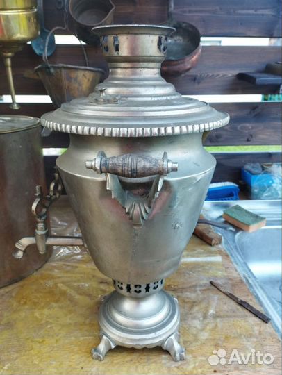 Самовар на дровах старинный