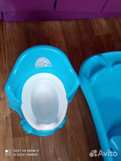 Ванночка для купания с горкой