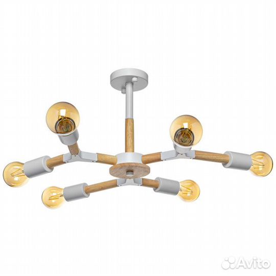 Люстра потолочная lamplandia Molecula white 6х40Вт