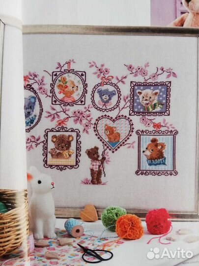 Французская книга по вышивке. Мишки