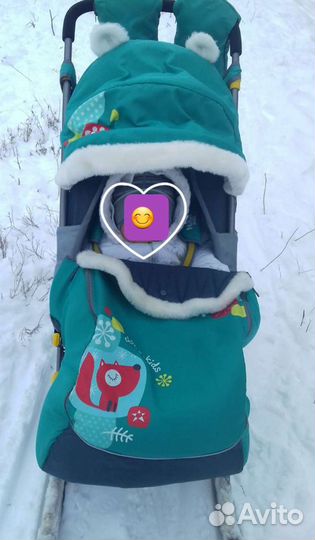 Детские санки-коляска