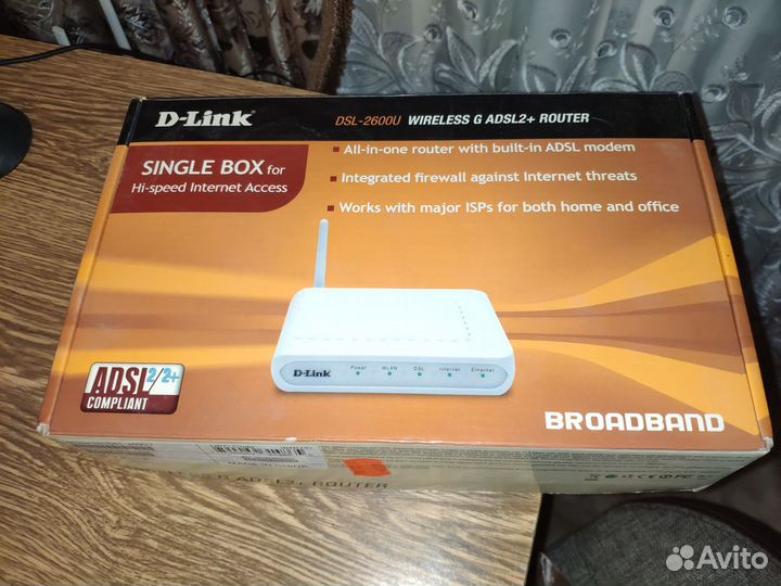 D-Link DSL-2600U adsl2+ маршрутизатор c Wi-Fi