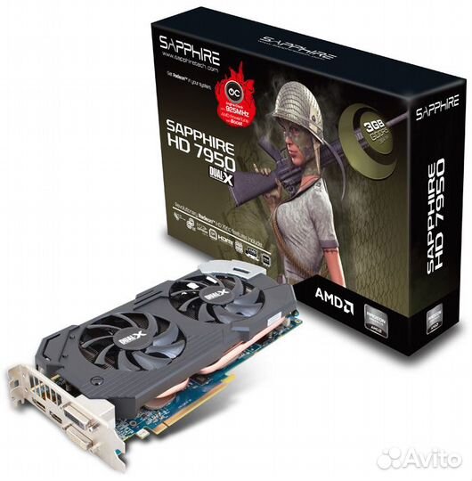 Видеокарта Radeon HD 7950 3GB gddr5