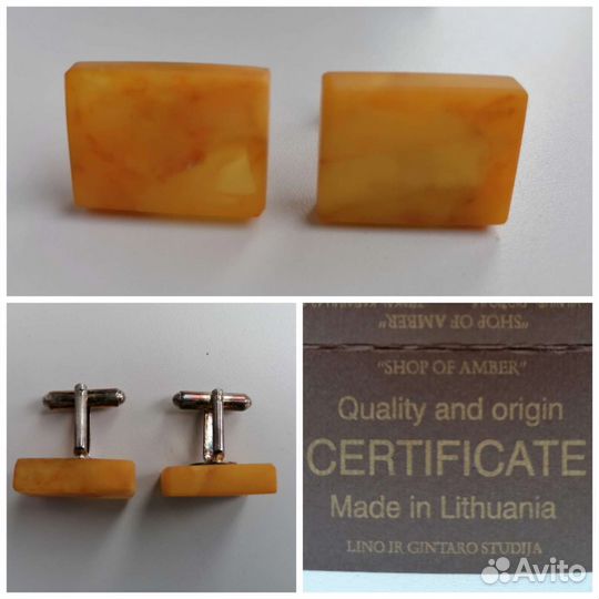 Запонки СССР Литва зажим для галстука