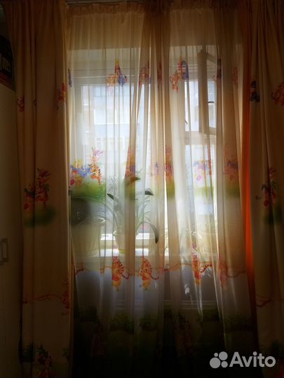Шторы в детскую (тюль+портьеры)