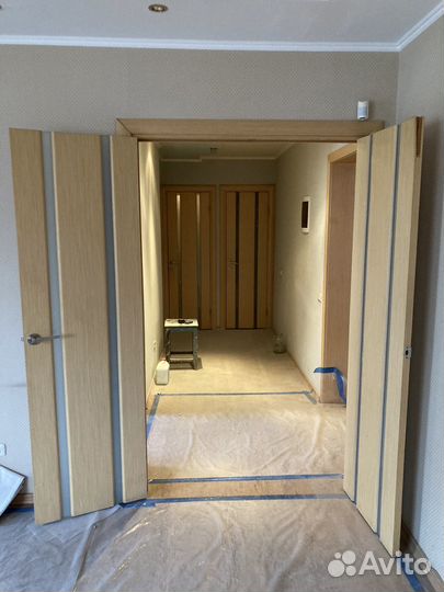 Межкомнатная дверь бу двойная с коробкой на 60