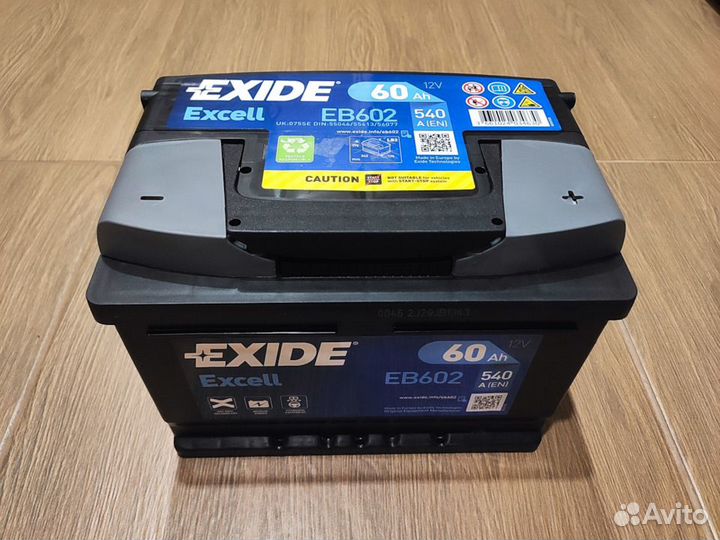 Аккумулятор 60 ампер Exide EB602