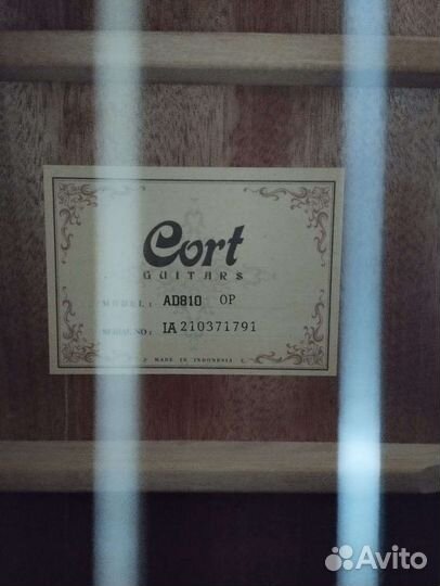 Акустическая гитара Cort ad810 с чехлом