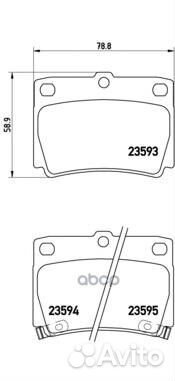 Колодки тормозные P54026