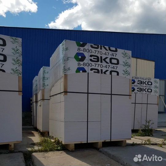 Газобетон эко D500 B3,5 50x600x250