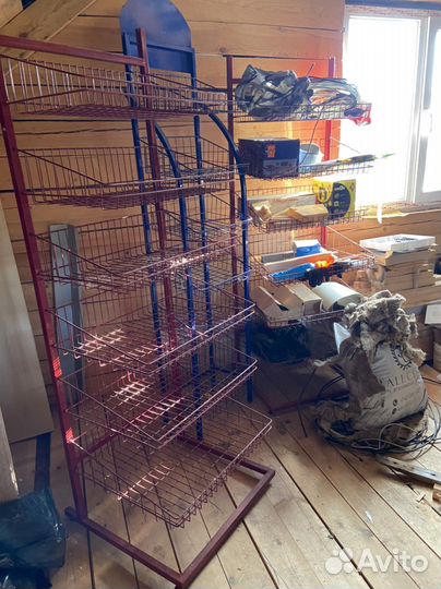 Полки сетки стеллаж (железные)