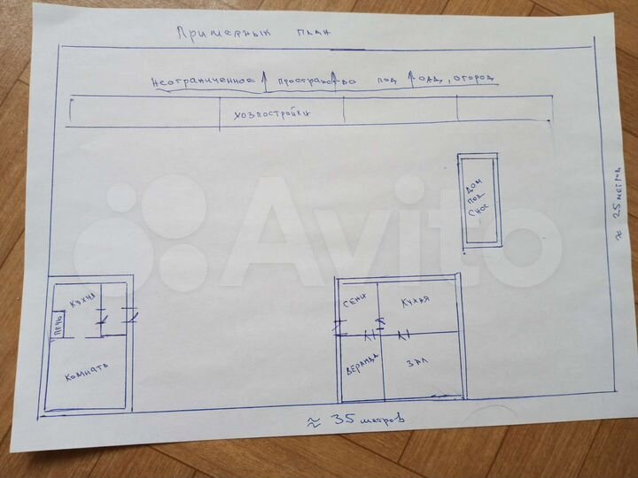 Дом 48 м² на участке 50 сот.