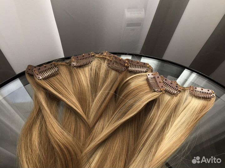 Волосы на клипсах