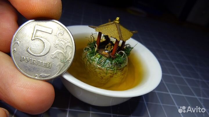 Диорама в пиале для чая