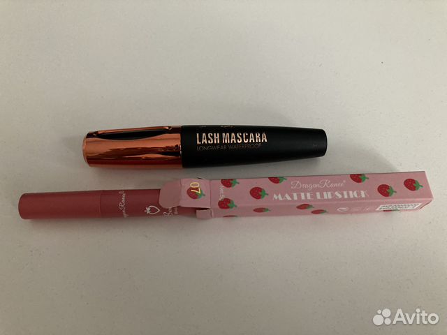 Водостойкая тушь и матовый блеск для губ