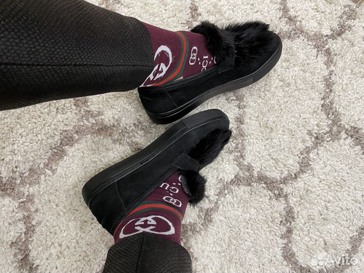 Зимние лоферы