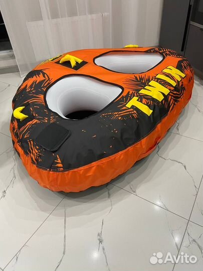 Водная тюбинг ватрушка двойная треугольная